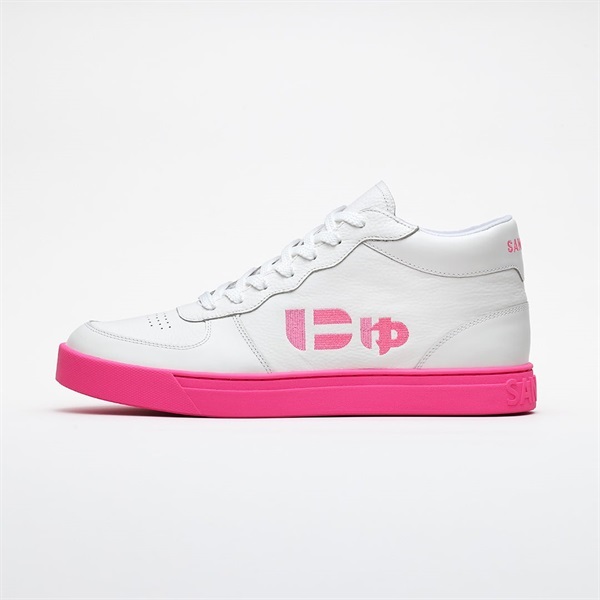 ｜限定415足｜ にゅ～ずMID『White Neon Pink』(30.0cm)